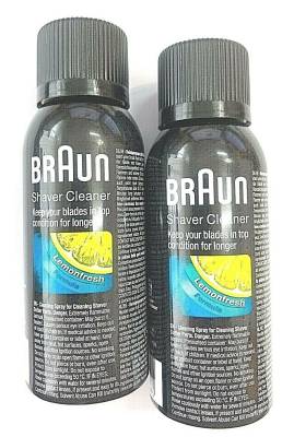 Braun 2x 100 ml Reinigungsspray  Shaver Cleaner Scherteile Reinigung