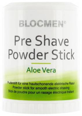 Blocmen 6x 60 g Aloe Vera Pre Shave Puderstein, Puderstift Puder