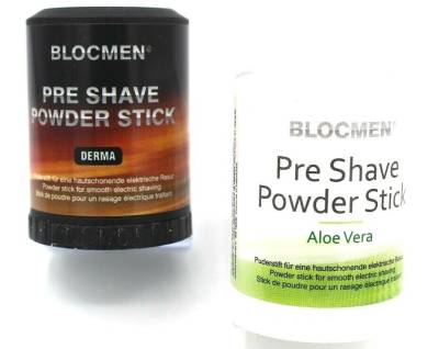 Blocmen 2x 60 g Sorten Derma + Aloe Vera Pre Shave Puder Stick