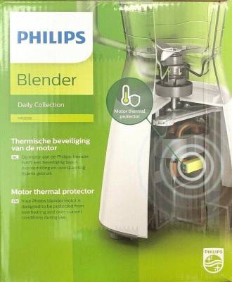 PHILIPS 450 W Mixer 1,25L + Mühle. Smoothie-Maker Standmixer Eis-Crusher Blender