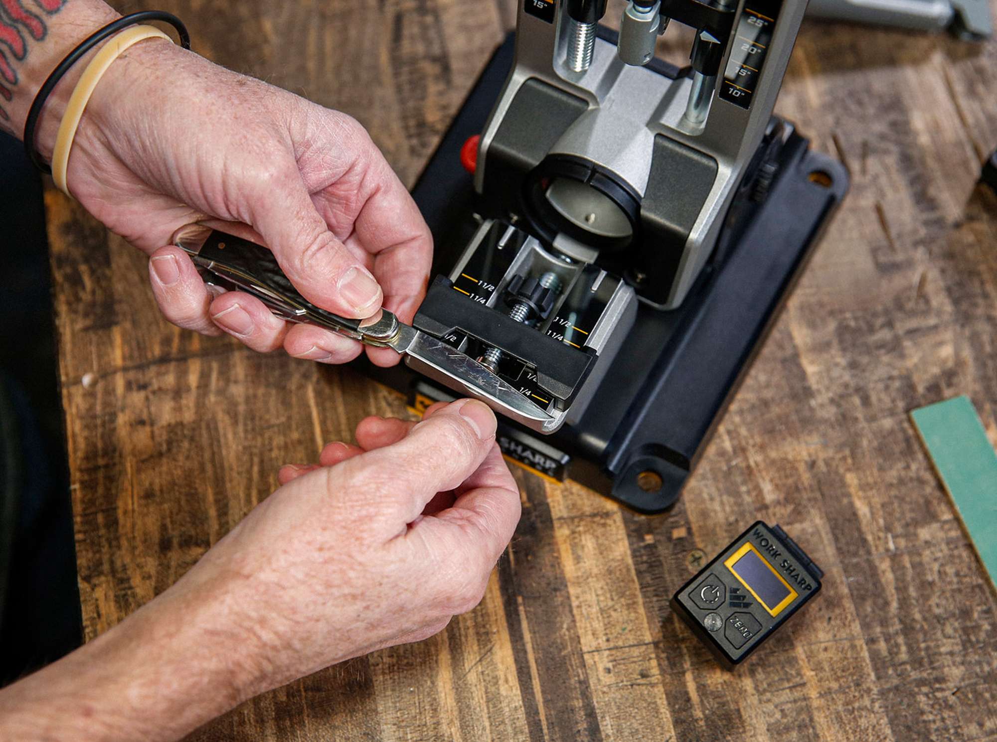 This is the Professional Precision Adjust Knife Sharpener 