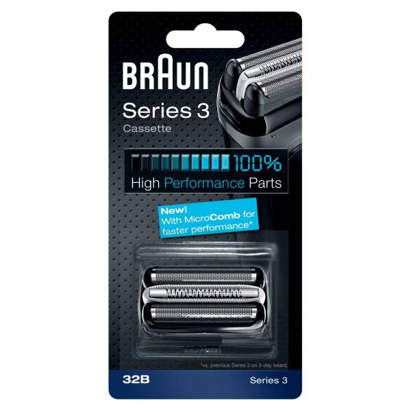 Braun 32b Kassette für Series 3 320, 330, 350, 360, 370, 370, 380, 380, 390 Kopf