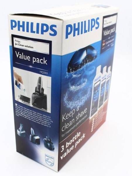 Philips 6x 300 ml Flaschen HQ200 HQ203/50 Vorteilspack Jet Clean Solution