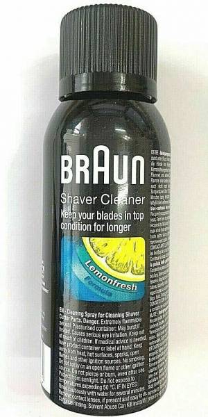 Braun 4x 100ml Reinigungspray Shaver Cleaner Scherteile spray