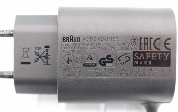 Braun Smartplug Stecker Netzteil 5214 für Series 3 & 7 & 9 & Neue Series 5