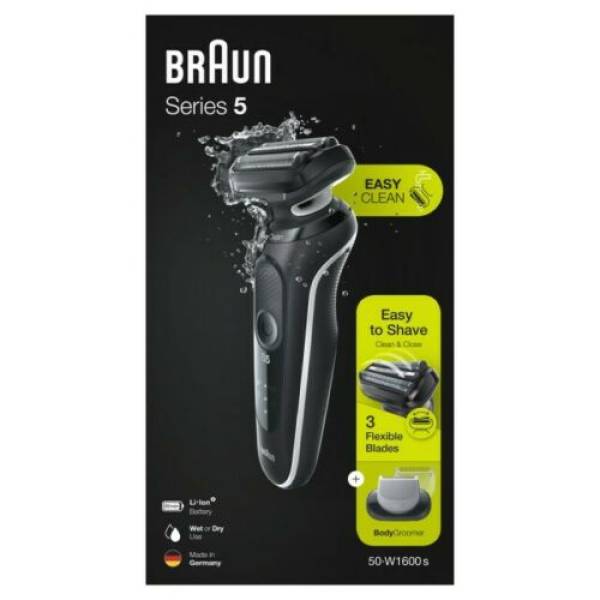Braun Series 5 - 50-W1600 Nass-Trocken-Rasierer ink. Body Groomer aufsatz